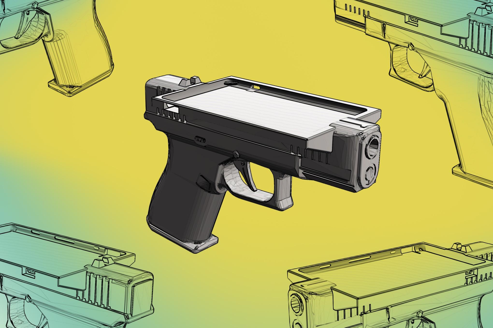 3D-Printed Gun-Shaped E-Reader Case Tests Proposed Blocking Laws